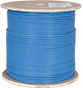 CAT6 Shielded (F/UTP), 23AWG Solid-Bare Copper, PVC Jacket, Blue, 1000ft Spool