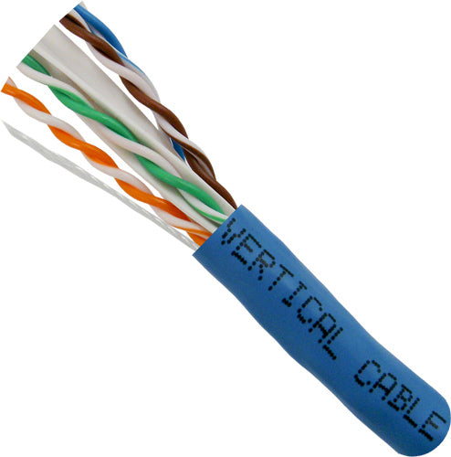 Category-6, 23AWG, UTP, 8C Solid Bare Copper, 550MHz, LSZH Jacket, 1000ft. Blue