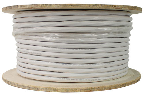 Bundled Cable, 2 x RG6U (CCS) Standard Shield with 2 x CAT5E, 350Mhz, 24AWG, UTP, Solid, PVC Jacket, 500ft Spool, White