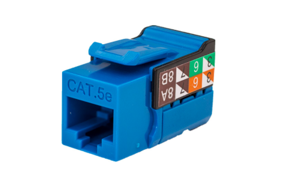 CAT5E Data Grade Keystone Jack, RJ45, 8×8 - 25 Pack