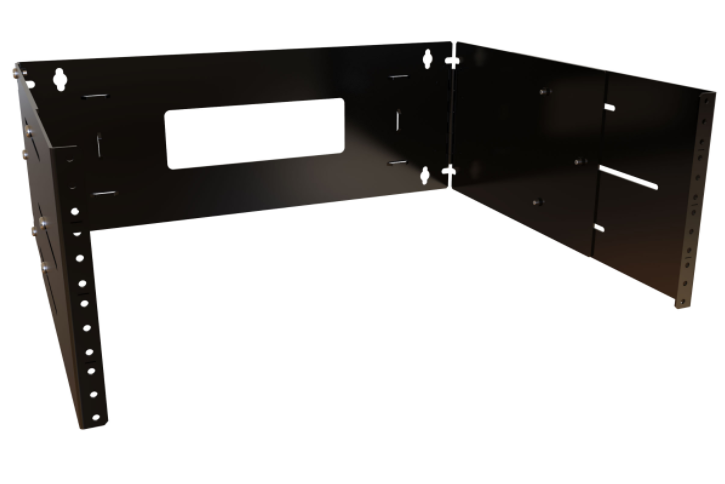 4U Adjustable Depth Hinged Wall Rack APB Series (APB19007BK1)