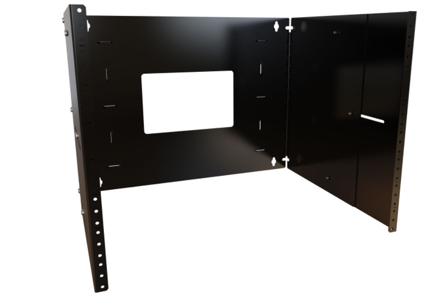 8U Adjustable Depth Hinged Wall Rack APB Series (APB19014BK1)