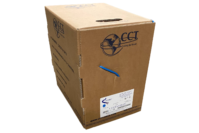 Cat6E CMR (Riser), 23 AWG Solid Bare Copper, Ethernet Cable 1,000ft Box