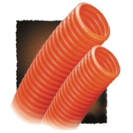 Corrugated HDPE 1.25" Orange