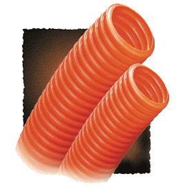 Corrugated HDPE 1.57" Orange