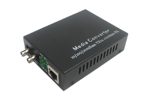 10/100/1000 Media Converter ST/SM 20km Dual Fiber