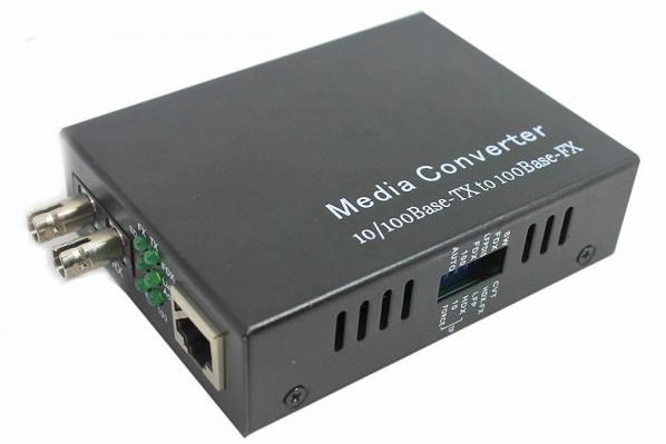 10/100 Media Converter ST/MM 2km Dual Fiber