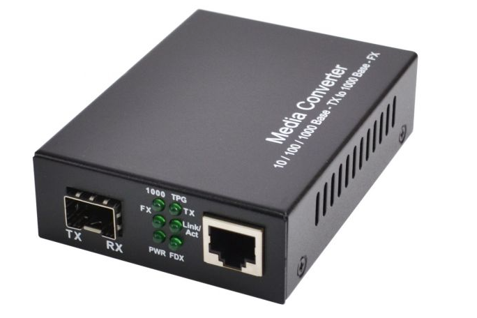 10/100/1000 Media Converter SFP Port