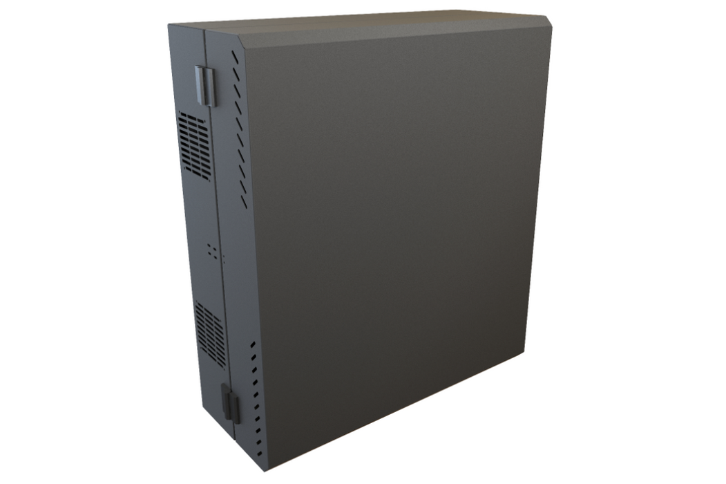 2U + 4U Black Low-Profile Wall Mount Rack Cabinet HLP Series (HLP4U31BK)