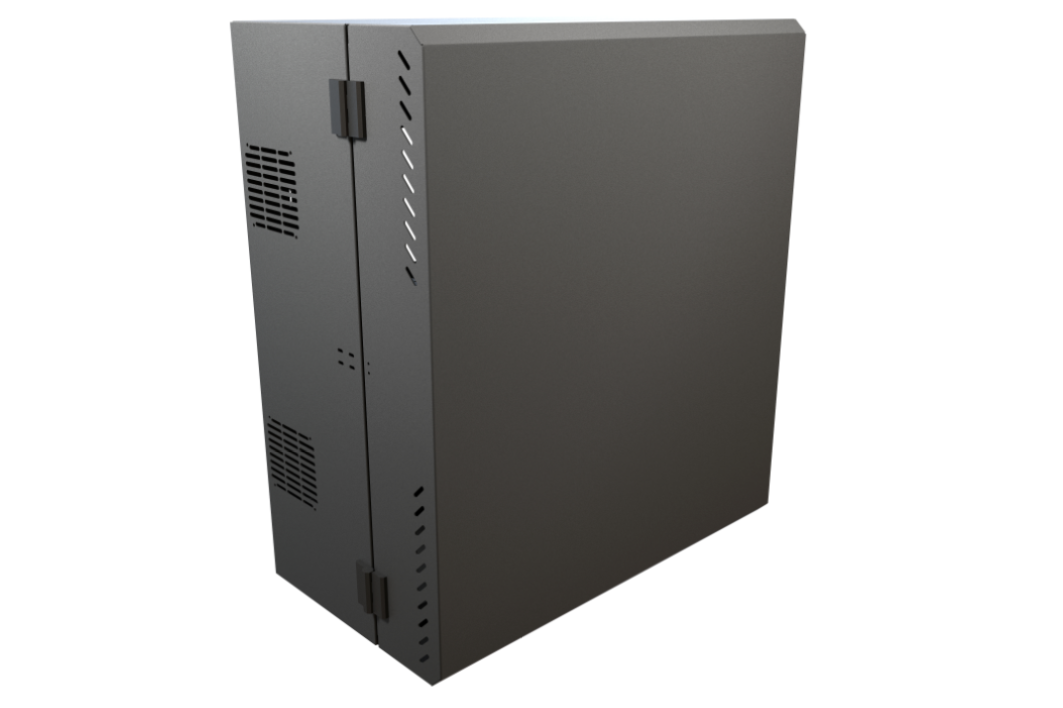 2U + 6U Black Low-Profile Wall Mount Rack Cabinet HLP Series (HLP6U31BK)