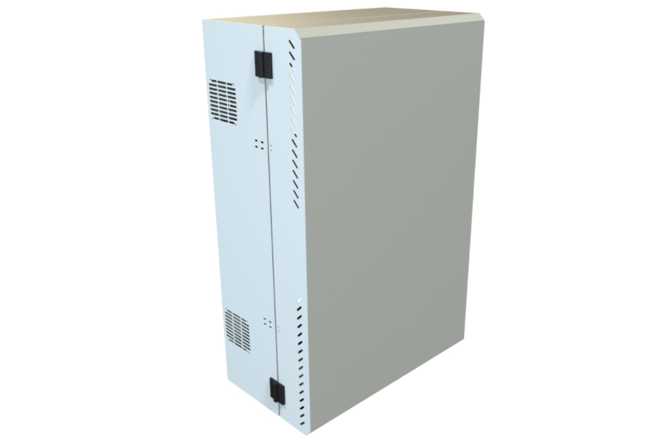 2U + 6U Light Gray Low-Profile Wall Mount Rack Cabinet HLP Series (HLP6U43LG)
