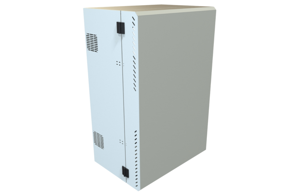 2U + 8U Light Gray Low-Profile Wall Mount Rack Cabinet HLP Series (HLP8U43LG)