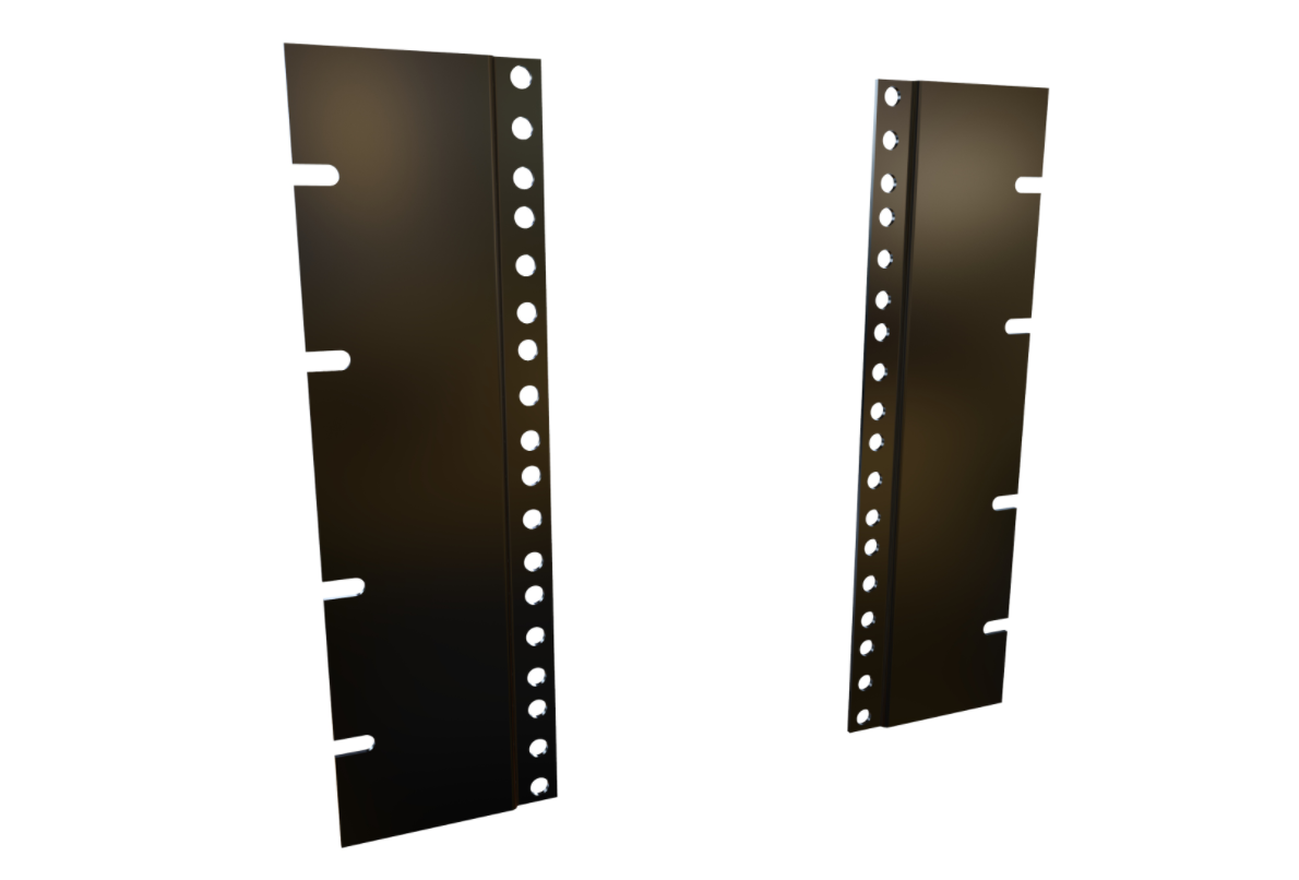 24" - 29" Rack Rail Reducer Panel PBAS Series (PBAS19010BK2)