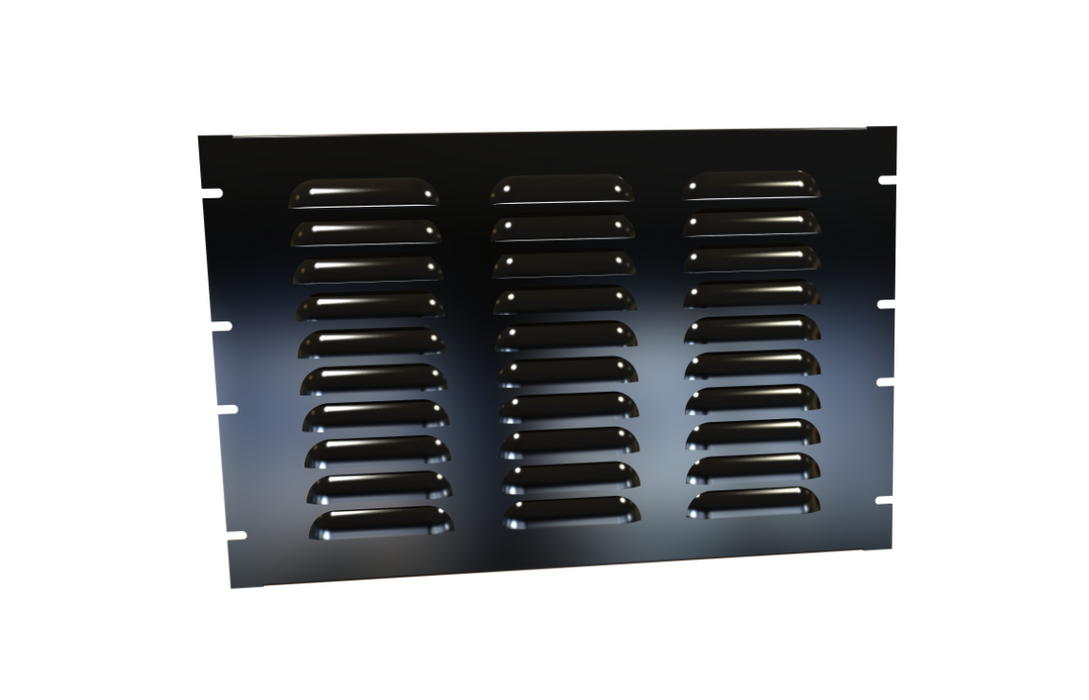 Louvered Steel Rack Panels PVLL Series (PVLL19012BK2)