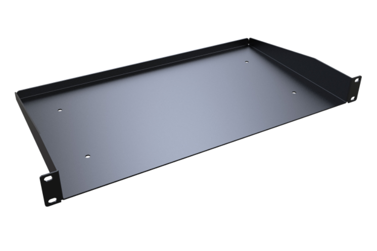 19" 1U Solid Universal Rack Shelf RAS Series (RASU190110BK1)