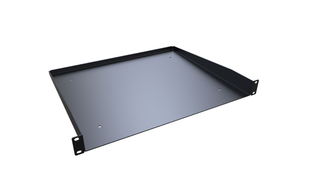 19" 1U Solid Universal Rack Shelf RAS Series ( RASU190115BK1)