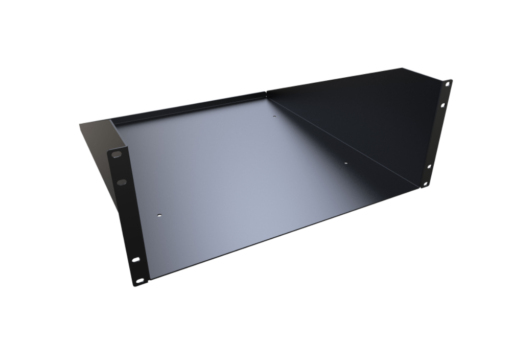 19" 4U Solid Universal Rack Shelf RAS Series (RASU190720BK1)