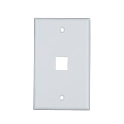 1-Port Keystone Single Gang Faceplate