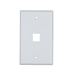 1-Port Keystone Single Gang Faceplate (QTY. 1,000) - $0.55/unit