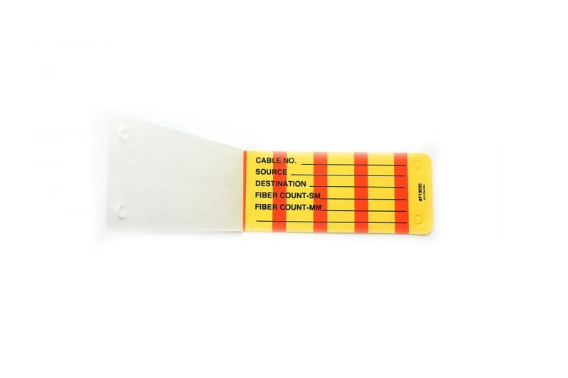 Write-On Cover All Tag, Black on Yellow - 25 Pack