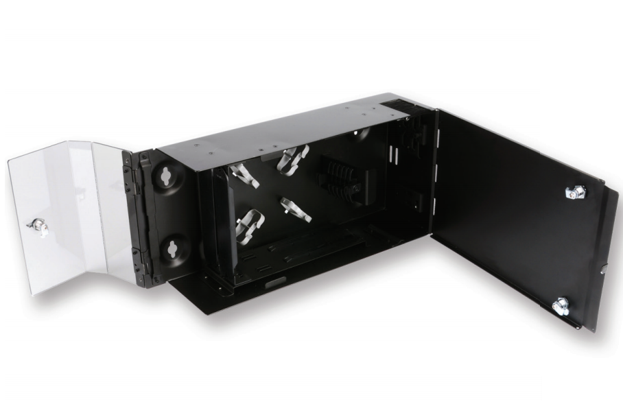 Wall-Mountable Connector Housing (WCH) Holds 2 CCH connector panels