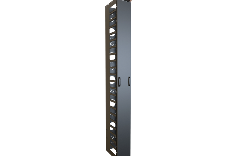 Vertical Finger Cable Manager with Door FRCM Series (FRCM44U812)
