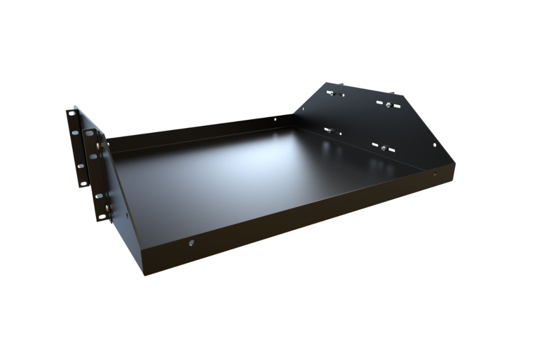 23" 3U Two Post Heavy Duty Battery Shelf BRS Series (BRS2P2319BK)