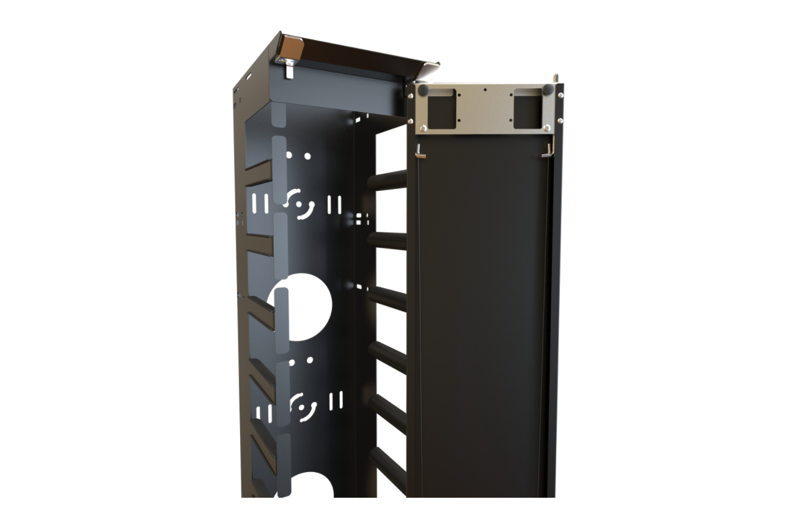 Vertical Finger Cable Manager with Door FRCM Series (FRCM44U88)
