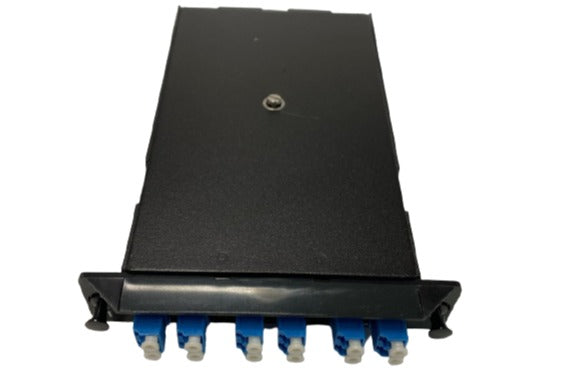 Loaded LGXTRA Patch Module SM OS2, 12 Fiber, LC-UPC W- Color-Coded Pig