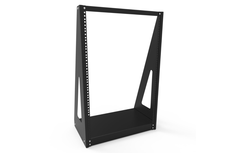 16U 2-Post Open Frame Rack RRTT Series (RRTT1928BK1)