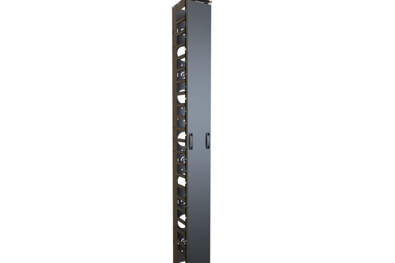 Vertical Finger Cable Manager with Door FRCM Series (FRCM44U1012)