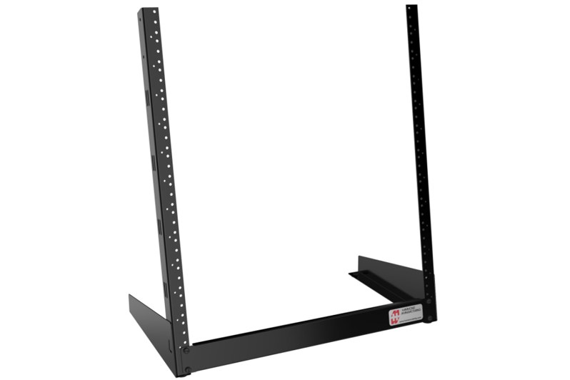12U 2-Post Open Frame Desktop Rack HDR Series (HDR12UBK)
