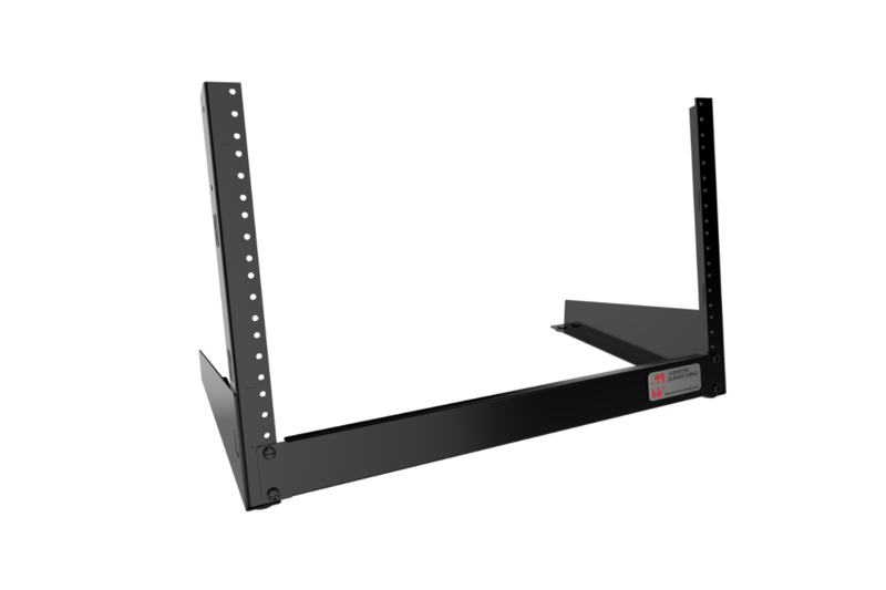 Desktop Post Rack 6U 2-Post Open Frame Desktop Rack HDR Series (HDR6UBK) — Telecom ...