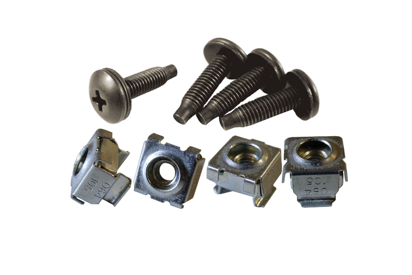 12-24 Mounting Screw and Cage Nut Combo-Pack CAGKIT Series - 100 Pack