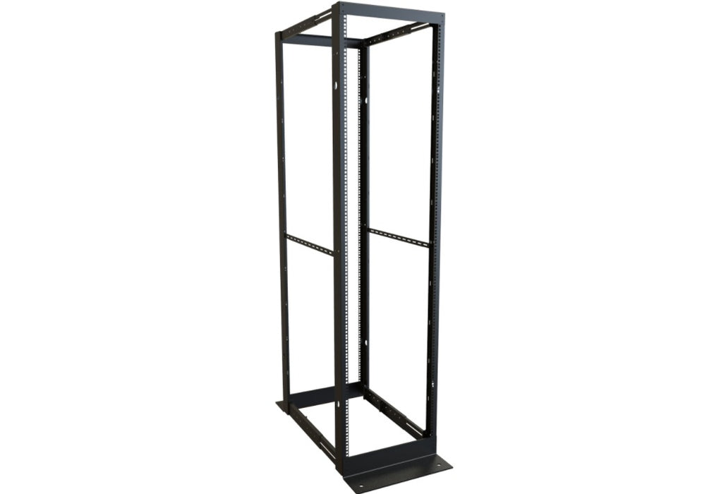 44U 4-Post Open Frame Rack DC4R Series (DC4R44) — Telecom Specialties