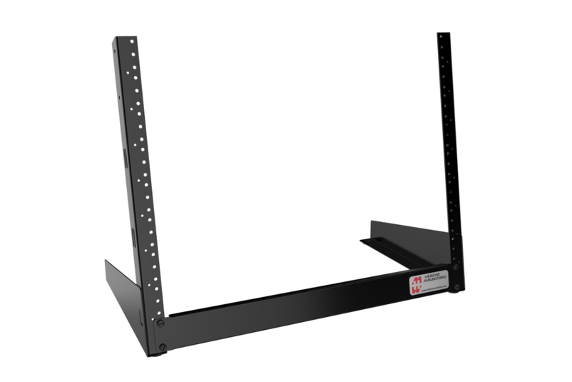 8U 2-Post Open Frame Desktop Rack HDR Series (HDR6UBK)