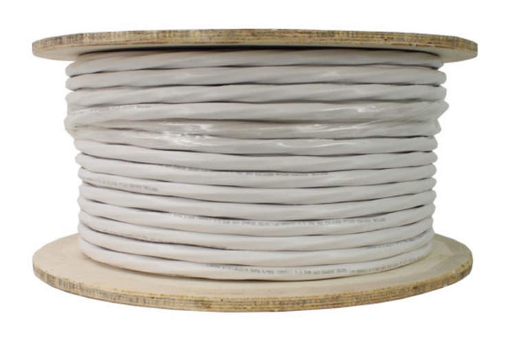 24AWG CAT 5E, Standard Shielded, UTP, White PVC Jacket - 500 FT Spool.PNG