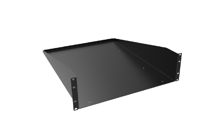 19" 3U Solid Universal Rack Shelf RAS Series (RASU190524BK1)