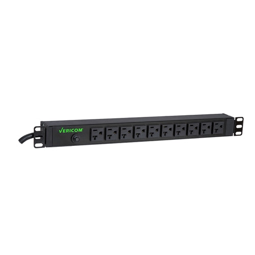 Basic Rack Mount PDU - 20A, 120V, 1.9kW w/NEMA 5-20R Outlets